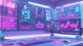 A professional analyzing advanced SEO data visualizations to uncover insights into keyword research and optimize for long-tail keywords.